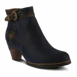 Discount 🤩 Women's L'Artiste Scottala Booties Navy Multi 💯 -Journee shop 2 900