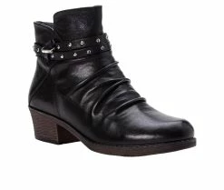 Cheap 🔥 Women's Propet Roxie Heeled Booties Black 🎁 -Journee shop 2 908