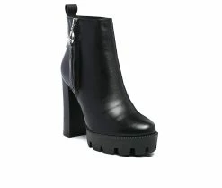 Best Pirce 🧨 Women's Rag & Co Mis Heeled Booties Black 🧨 -Journee shop 2 912