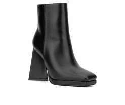 Wholesale 😍 Women's New York And Company Yolana Heeled Booties Black 🌟 -Journee shop 2 929