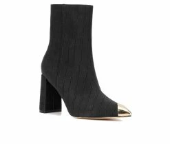 Flash Sale 🔥 Women's New York And Company Kyla Heeled Booties Black 🤩 -Journee shop 2 932