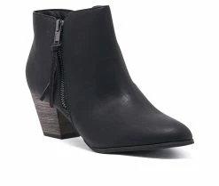 Cheapest ⭐ Women's Chelsea Crew Logan Heeled Booties Black ✔️ -Journee shop 2 937