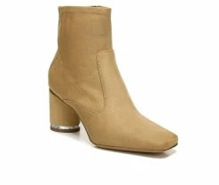 Coupon 👍 Women's Franco Sarto Pisa Bootie Heeled Booties Cookie 🤩 -Journee shop 2 964