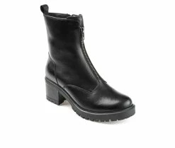 Coupon 🔔 Women's Journee Signature Norrah Heeled Booties Black ⌛ -Journee shop 2 970