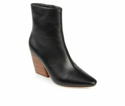 New ❤️ Women's Journee Signature Hydra Heeled Booties Black ✨ -Journee shop 2 973