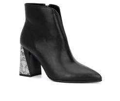 New 𧨠Women's Torgeis Lailah Heeled Booties Black π 8 New 𧨠Women's Torgeis Lailah Heeled Booties Black π -Journee shop 2 981