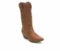Buy 🎁 Women's Sugar Tammy Cowboy 🥾 Boots Cognac 🔥 -Journee shop 2 982