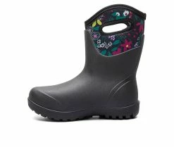 Deals 💯 Women's Bogs Footwear Neo-Classic Mid Cartoon Flower Winter 🥾 Boots Black Multi 🛒 -Journee shop 3 1010