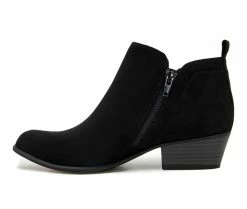 Cheapest ⌛ Women's Esprit Timber Booties Black Faux Sued 🔔 -Journee shop 3 1019