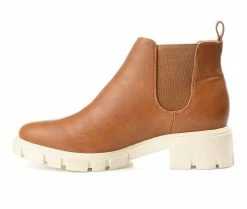 Cheapest 😉 Women's Journee Collection Rorke Chelsea Booties Tan 👏 -Journee shop 3 104