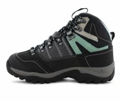 Discount 👏 Women's Pacific Mountain Ascend Mid Hiking 🥾 Boots Grey/ Mint ⭐ -Journee shop 3 1116