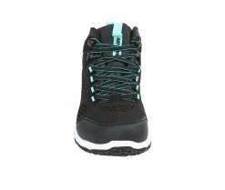 Promo 🔔 Women's Northside Benton Mid Waterproof Hiking 🥾 Boots Black/Aqua 🧨 -Journee shop 3 1117