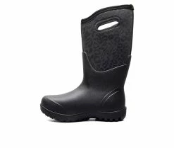 Brand new 🧨 Women's Bogs Footwear Neo-Classic Tonal Leopard Winter 🥾 Boots Black ⌛ -Journee shop 3 1147