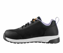 Promo ⌛ Women's Carhartt FA3081 👩 Women Force 3" SD Soft Toe Work 👟 Shoes Black/Amethyst 😀 -Journee shop 3 1152