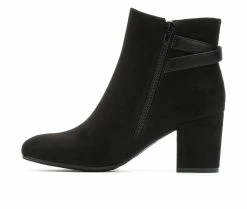 Promo 🎉 Women's Solanz Carolann Heeled Booties Black 🥰 -Journee shop 3 13