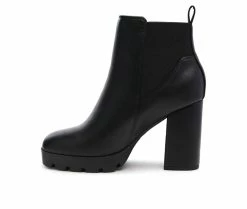 Cheapest ⭐ Women's London Rag Bolt Block Heel Chelsea Booties Black 👏 -Journee shop 3 130