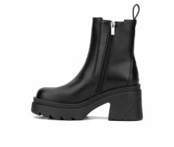 Budget 👍 Women's New York And Company Tessa Heeled Chelsea Booties Black 😉 -Journee shop 3 141