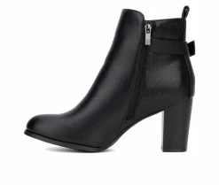 Best deal 🔥 Women's New York And Company Andra Heeled Booties Black 🎉 -Journee shop 3 143