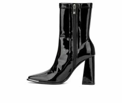 Top 10 🌟 Women's New York And Company Zana Heeled Booties Black 👍 -Journee shop 3 149