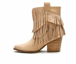 Deals 🎁 Women's Coconuts By Matisse Logan Western 🥾 Boots Natural ✔️ -Journee shop 3 159