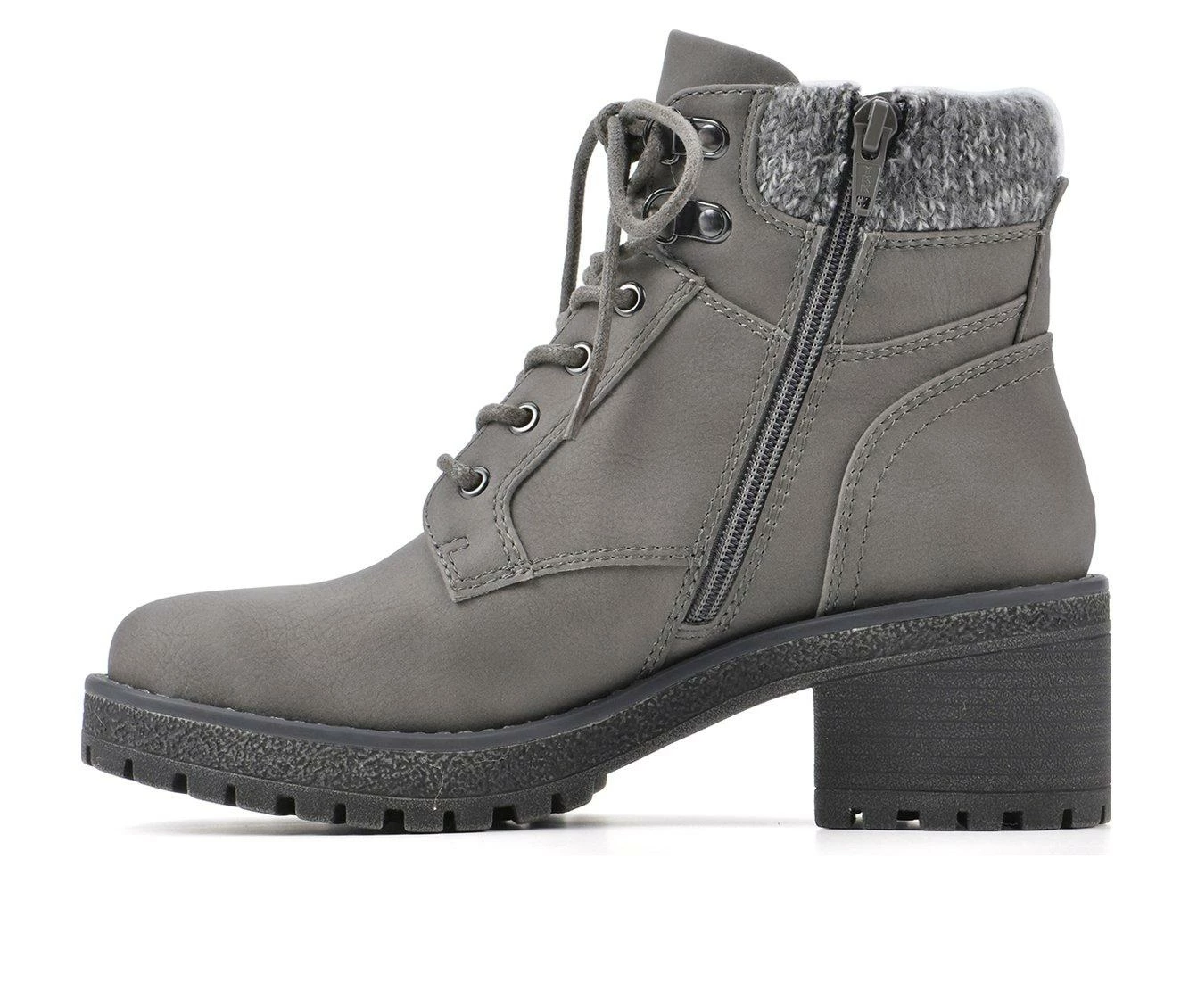 Deals ✔️ Women's Cliffs By White Mountain Balance Lace Up Booties Grey/Nubuck ✨ 4 Deals ✔️ Women's Cliffs By White Mountain Balance Lace Up Booties Grey/Nubuck ✨ - Image 4