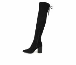 Cheapest 👍 Women's Journee Collection Paras Wide Calf Over-The-Knee 🥾 Boots Black 👍 -Journee shop 3 208