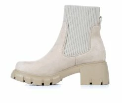 Promo ⭐ Women's Soda Zordy Heeled Chelsea 🥾 Boots Light Wheat 🎉 -Journee shop 3 21
