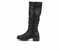 Best Sale ❤️ Women's Olivia Miller Amber Knee High 🥾 Boots Black 🎁 -Journee shop 3 218