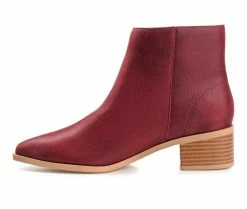 Hot Sale βοΈ Women's Journee Collection Sadiya Booties Wine π 9 Hot Sale βοΈ Women's Journee Collection Sadiya Booties Wine π -Journee shop 3 221