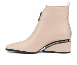 Outlet 😍 Women's Torgeis Marion Wedge Booties Beige 🎁 -Journee shop 3 222