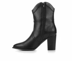 Discount 🎉 Women's Juicy Tamra Western 🥾 Boots Black ❤️ -Journee shop 3 24