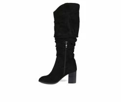 New 🌟 Women's Journee Collection Aneil Wide Calf Knee High 🥾 Boots Black 🎁 -Journee shop 3 243