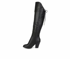 Best Sale 🔔 Women's Journee Collection Spritz Over-The-Knee 🥾 Boots Black ✔️ -Journee shop 3 244