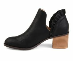 Hot Sale 👍 Women's Journee Collection Lennie Side Slit Booties Black ✨ -Journee shop 3 248