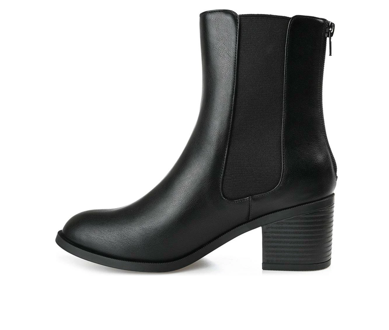 Discount π Women's Journee Collection Tayshia Block Heel Chelsea Booties Black β€οΈ 4 Discount π Women's Journee Collection Tayshia Block Heel Chelsea Booties Black β€οΈ - Image 4