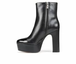 Wholesale π Women's Franco Sarto Valeria Platform Heeled Booties Black Leather π 9 Wholesale π Women's Franco Sarto Valeria Platform Heeled Booties Black Leather π -Journee shop 3 267