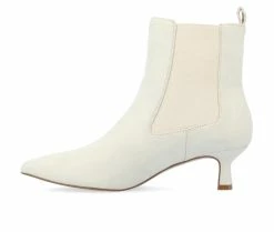 Buy ✨ Women's Journee Collection Tenlee Heeled Booties Ivory ✔️ -Journee shop 3 283