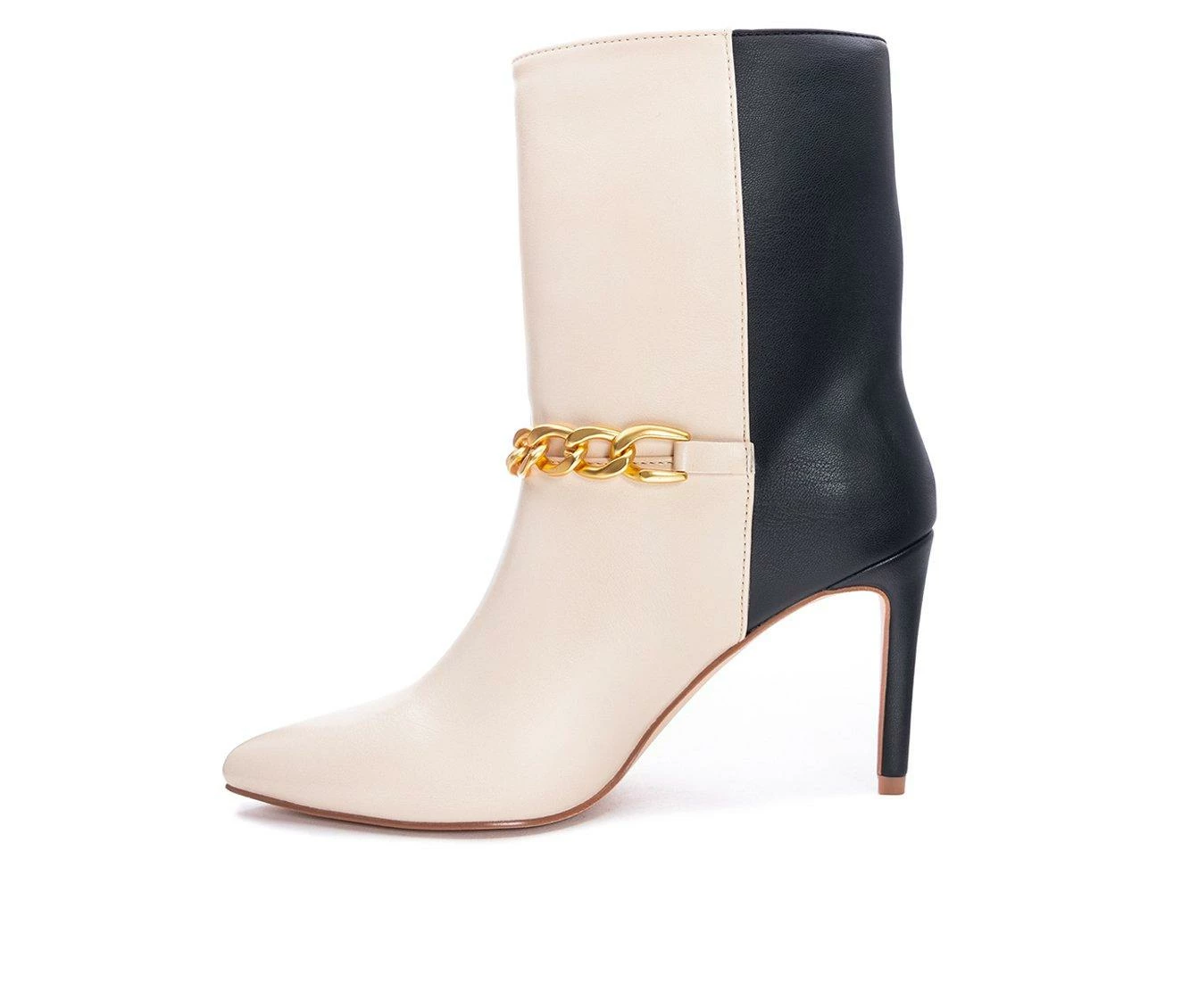 Best Sale π Women's Chinese Laundry Elisha Booties Natural/Black 𧨠4 Best Sale π Women's Chinese Laundry Elisha Booties Natural/Black 𧨠- Image 4