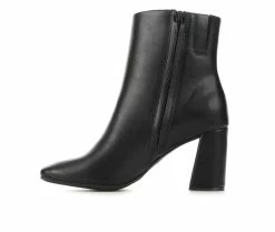 Cheap 😀 Women's Sugar Element Heeled Booties Black 😀 -Journee shop 3 30