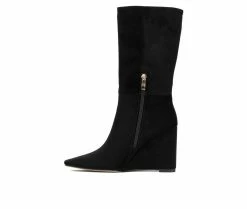 Deals ✨ Women's Gabrielle Union Leticia Knee High Wedge 🥾 Boots Black 💯 -Journee shop 3 305