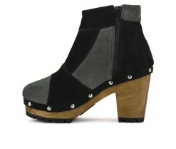 Buy 😉 Women's Rag & Co Huron Heeled Booties Black/Gray 🤩 -Journee shop 3 327