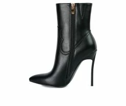 Deals 🌟 Women's London Rag Jenner Cowboy Booties Black ✨ -Journee shop 3 328