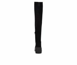 Wholesale 😉 Women's Nine West Hojo Knee High Heeled 🥾 Boots Black 🔔 -Journee shop 3 352