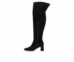 Wholesale ✨ Women's Fashion To Figure Natalia XWC Over The Knee High 🥾 Boots Black Wide 🛒 -Journee shop 3 36
