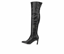 Best reviews of 🥰 Women's New York And Company Xena Over The Knee 🥾 Boots Black ⭐ -Journee shop 3 361