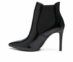 Top 10 🎁 Women's Rag & Co Molina Stiletto Chelsea Booties Black 🎁 -Journee shop 3 416