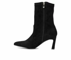 Cheapest 🌟 Women's New York And Company Xandra Mid Calf Booties Black 🎁 -Journee shop 3 430