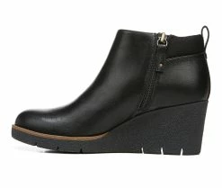Best Sale π Women's Dr. Scholls Berklie Wedge Booties Black Synthetic π 9 Best Sale π Women's Dr. Scholls Berklie Wedge Booties Black Synthetic π -Journee shop 3 456