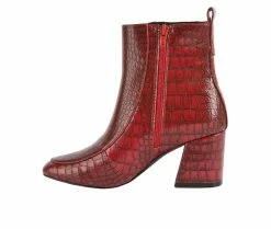 Deals 👍 Women's Jane And The 👟 Shoe Zenobia Booties Burgundy 👍 -Journee shop 3 457