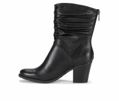 Cheapest 🌟 Women's Baretraps Leslie Mid Shaft Booties Black 😍 -Journee shop 3 476